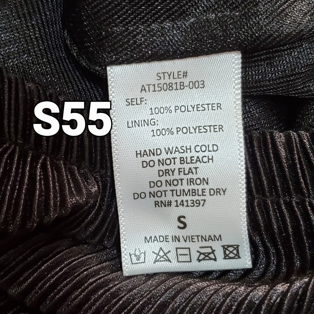 ASTR The Label Primiadonna Plisse Wrap Crop Top Black Dark Feminine Small Poet - Picture 4 of 4